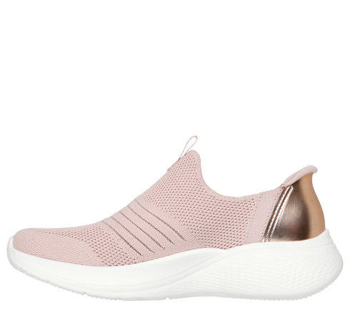 Pantofi sport, dama, SKECHERS SLIP-INS BOBS SPORT INFINITY DELICATE VISION 117631-BLSH roz, textil